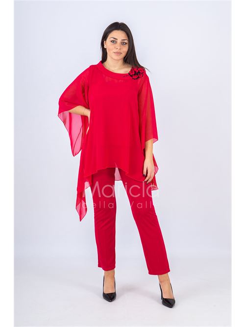 Completo pantalone e casacca PAOLA FORTI | PF411FUXIA